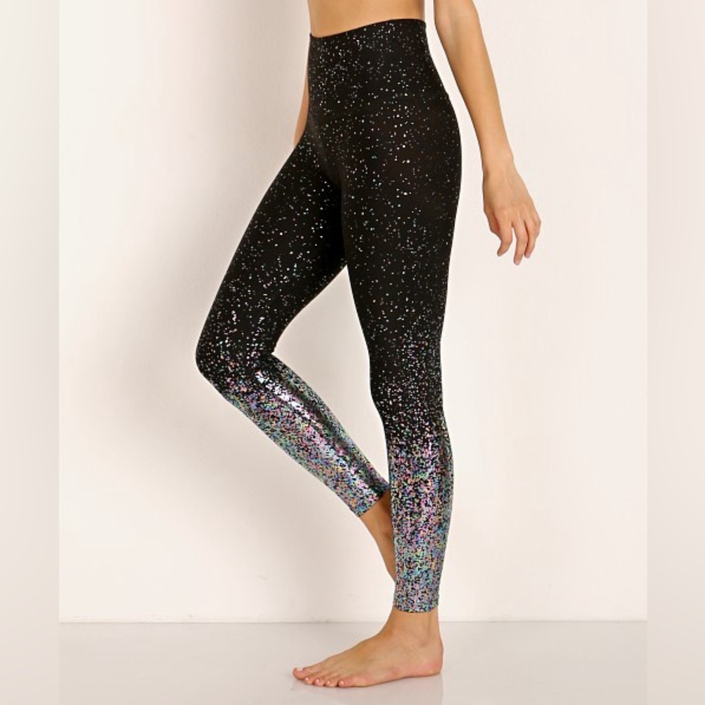 Beyond Yoga Alloy Ombre High Waisted Midi Legging Iridescent Speckled, SZ L 👽 - Picture 2 of 8